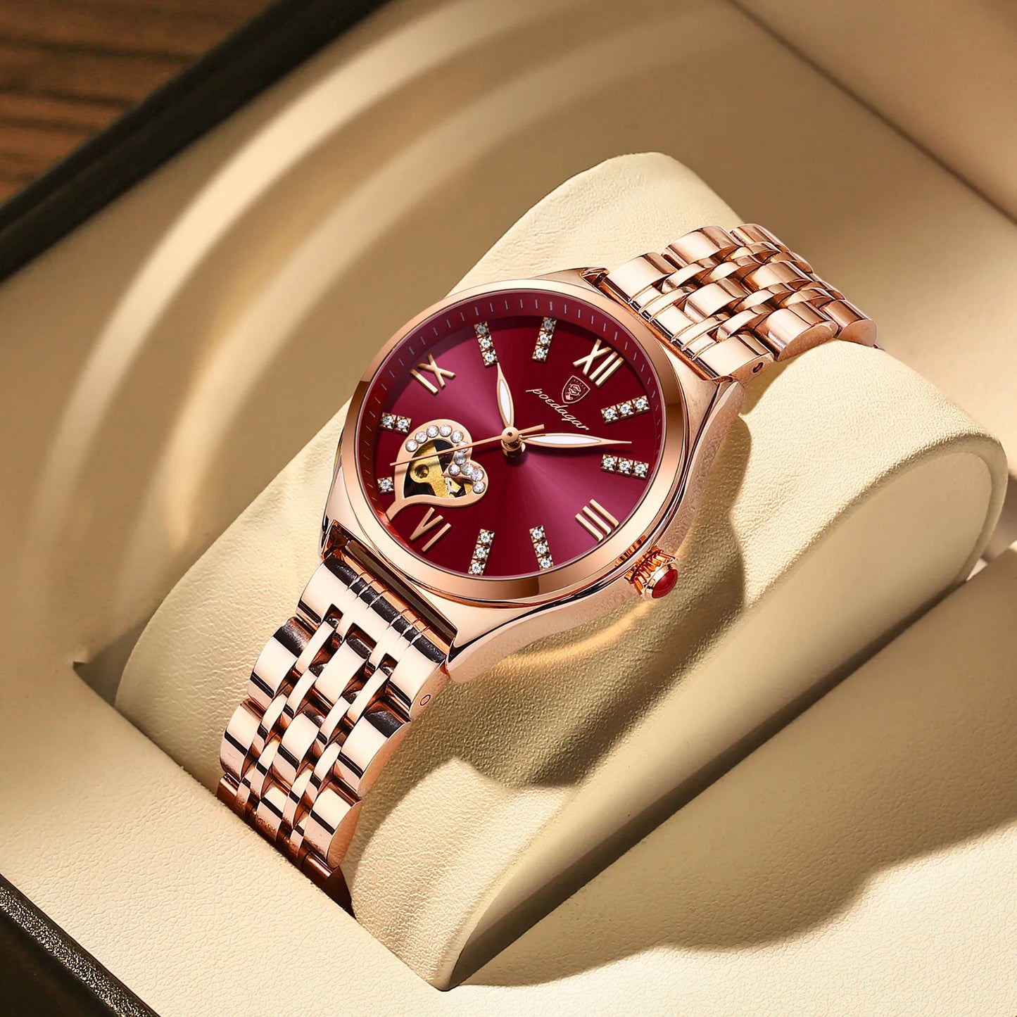 Women Watches Fashion Rose Gold Stainless Watch