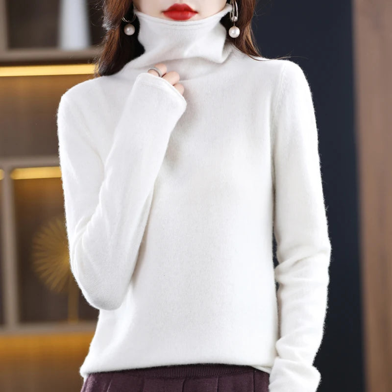 Cashmere Women's Sweater Pullover Long Sleeve Autumn and winter Sweater