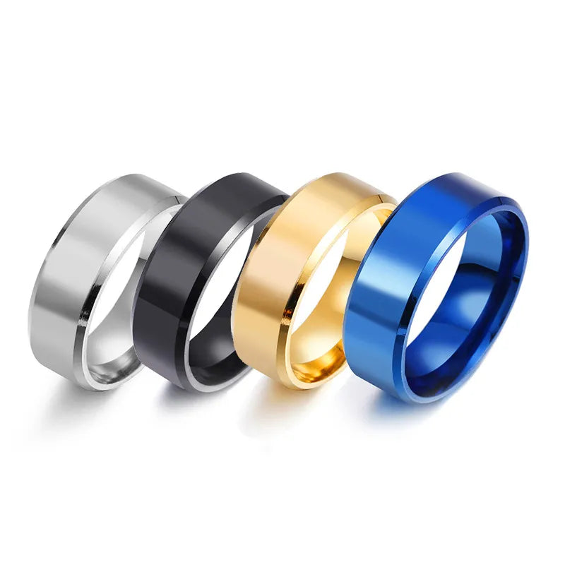 Classic 8mm Mens Ring