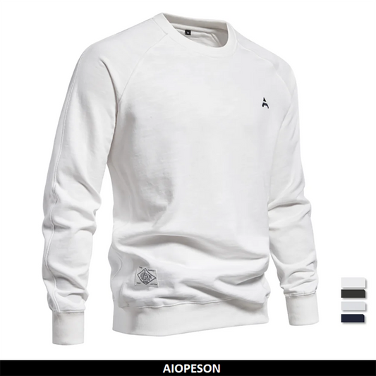 Spring Cotton Blend Sweatshirt for Men