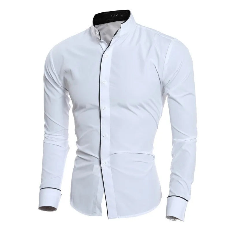 Men's Spring New Solid Color Shirt