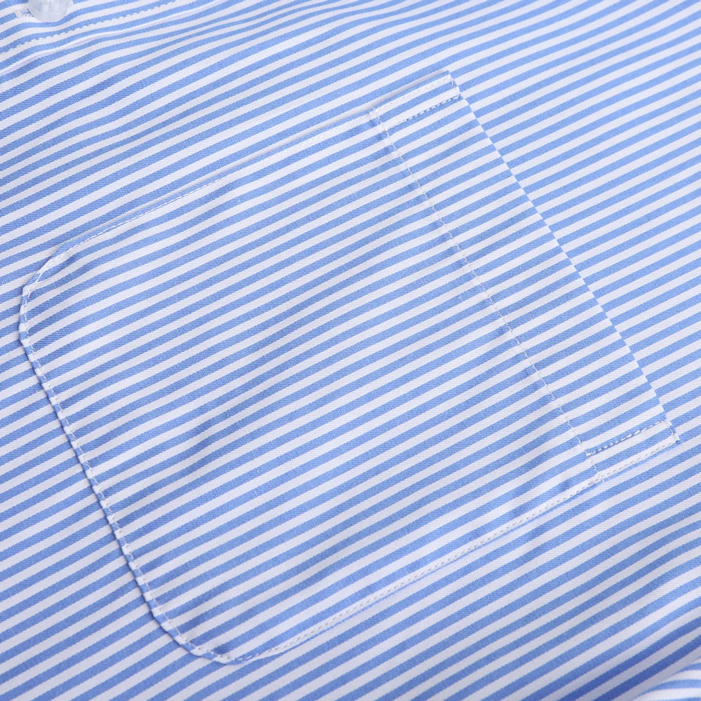 Men's Classic Long Sleeve Solid/striped Basic Shirt