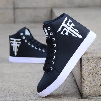 Man Vulcanized Sneakers And Male Comfortable High Top Shoes