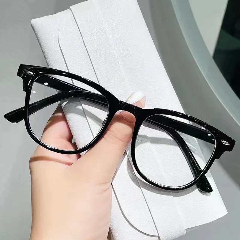 Women Korean Retro Transparent Computer Glasses