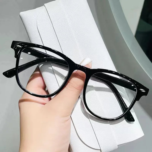 Women Korean Retro Transparent Computer Glasses