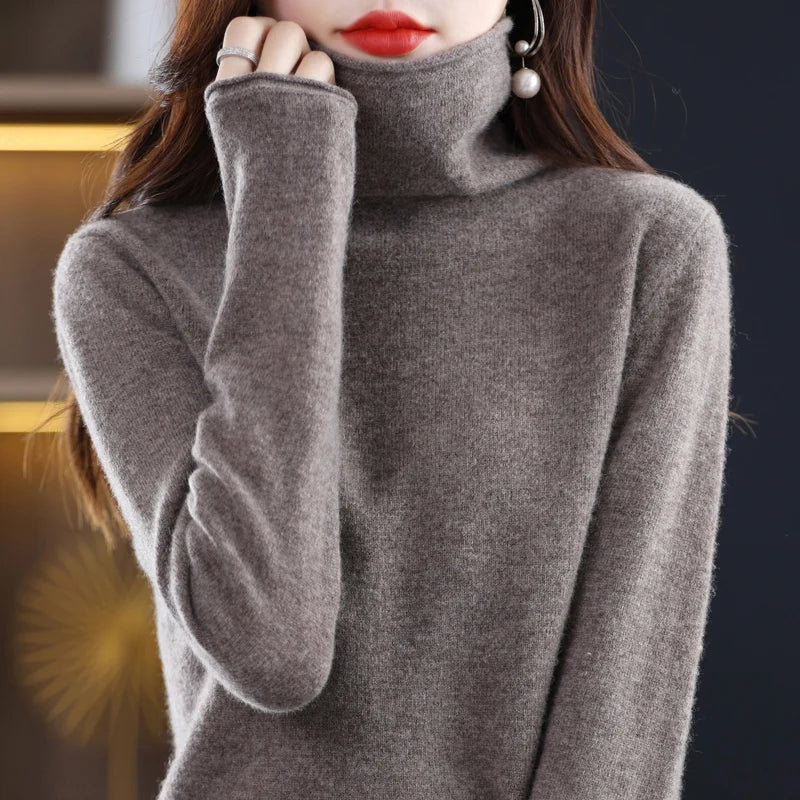 Cashmere Women's Sweater Pullover Long Sleeve Autumn and winter Sweater